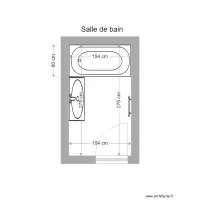 Plan sdb BRUNEL avant travaux