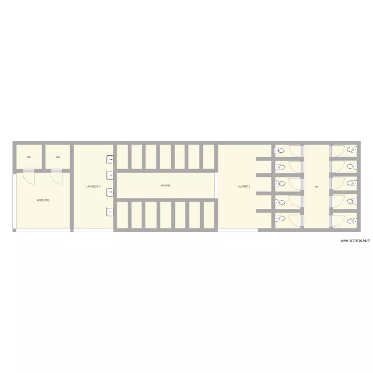 QUERCUS SANITAIRE CAMPING. Plan de 