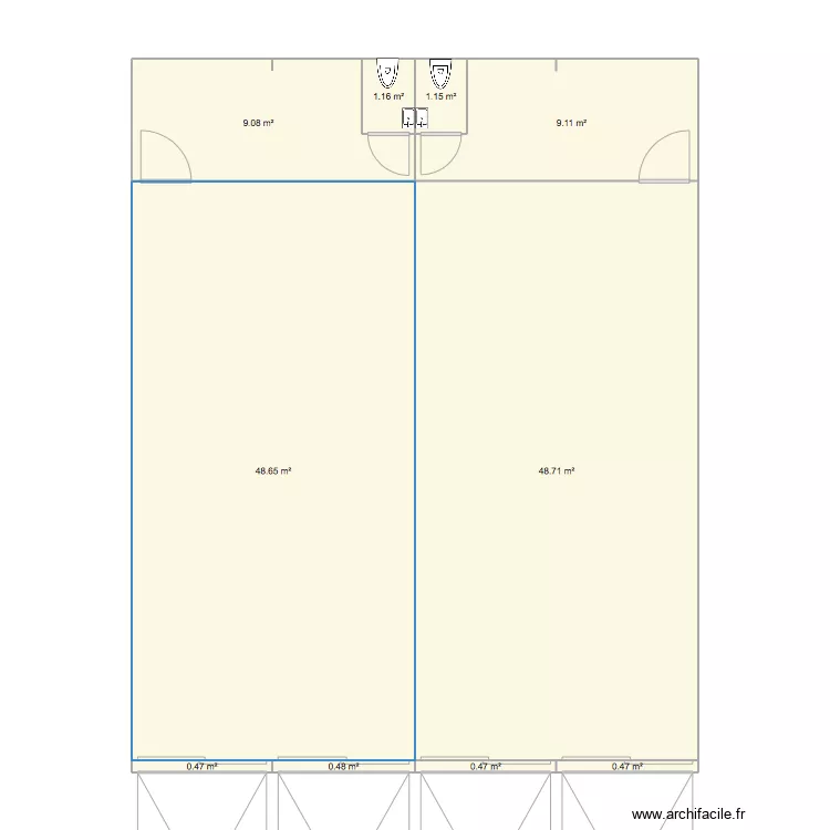 magasin ST FRANCOIS bis 1. Plan de 