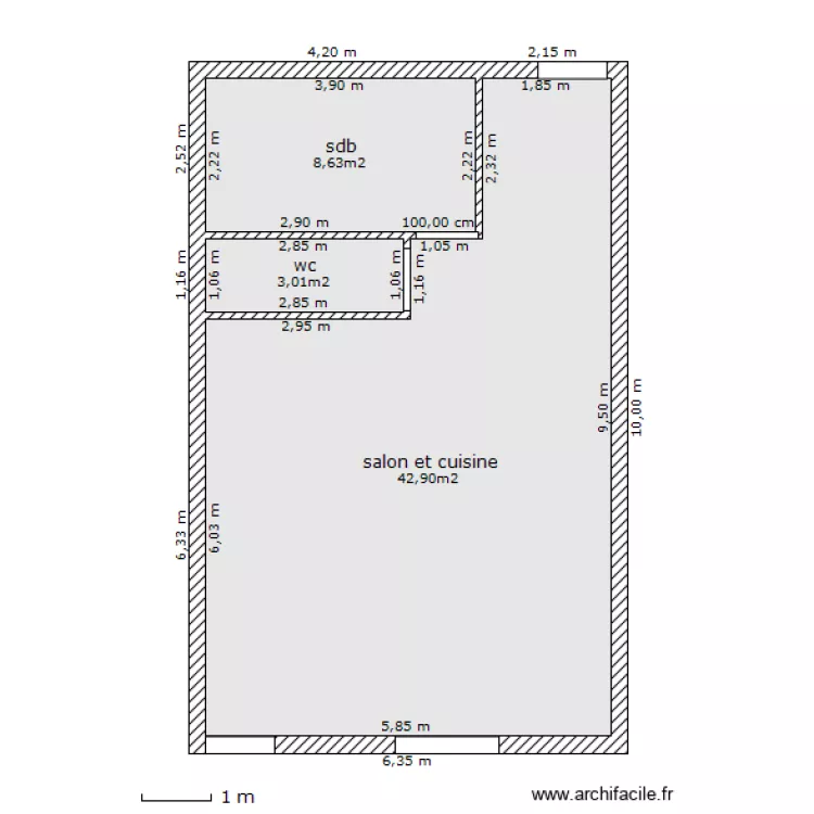 marchiennes. Plan de 