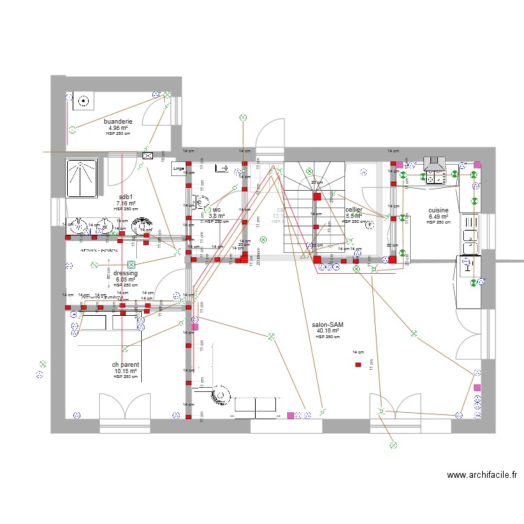 plan 3 avec lumiere. Plan de 0 pièce et 0 m2