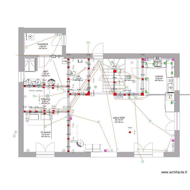 plan 3 avec lumiere. Plan de 