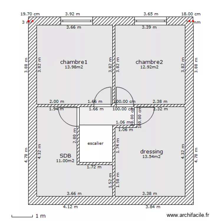 eglise 203 etage. Plan de 
