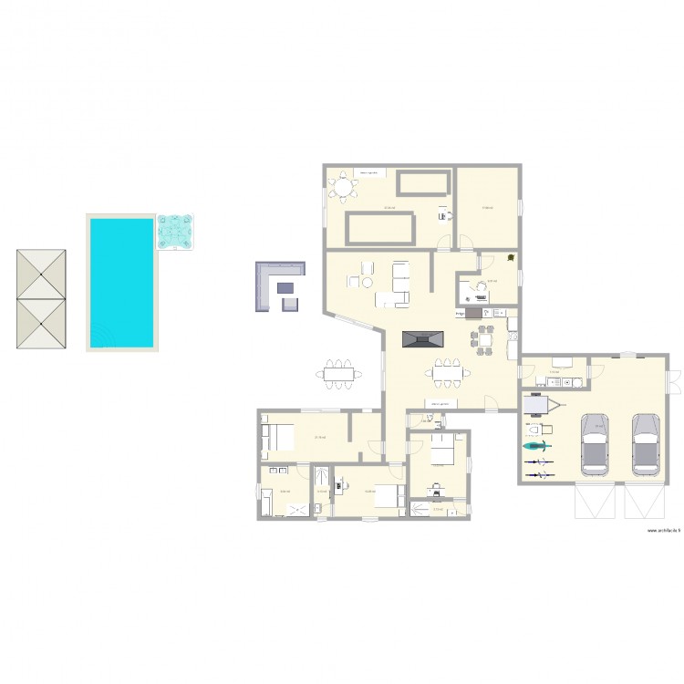 Maison. Plan de 0 pièce et 0 m2