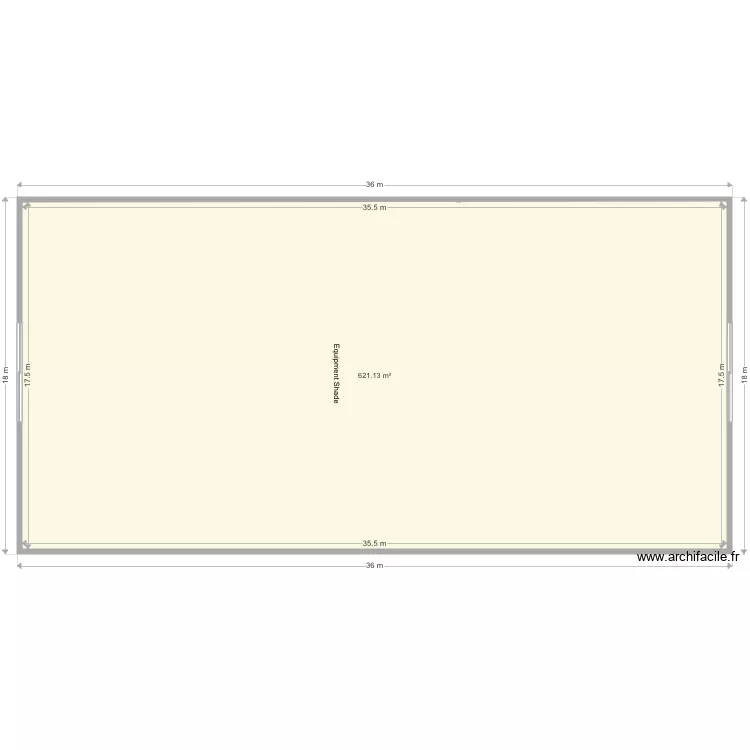 Equipment shade. Plan de 