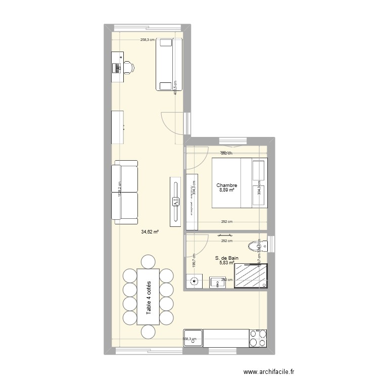 Appart. Plan de 0 pièce et 0 m2