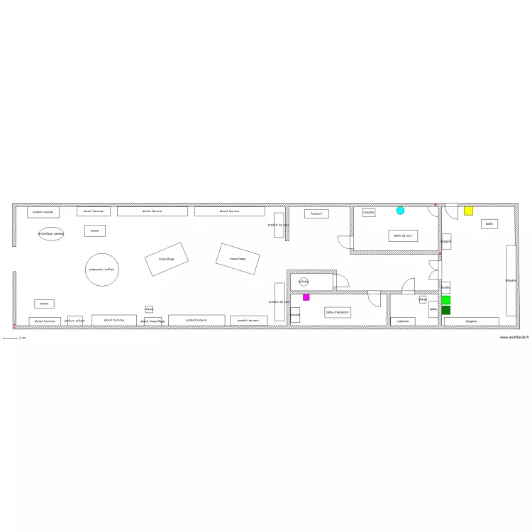nocibé. Plan de nocibé. Plan de