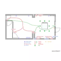 RDC Maison plan &eacute;lectrique