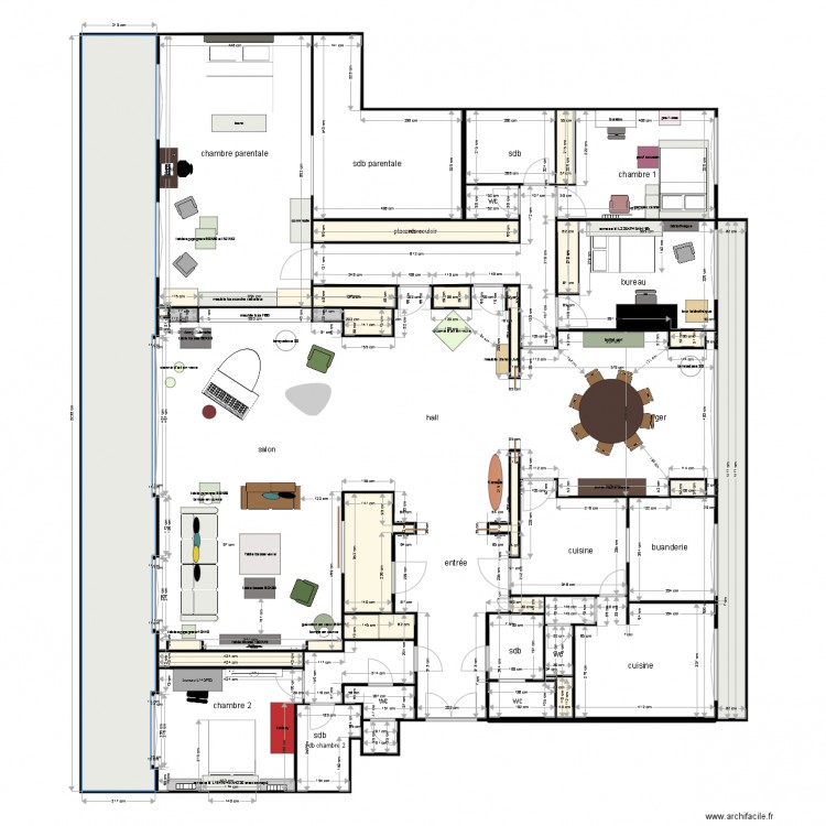 Appartement Haddad projet 1. Plan de 0 pièce et 0 m2