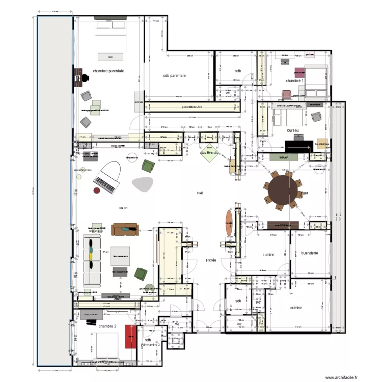 Appartement Haddad projet 1. Plan de 