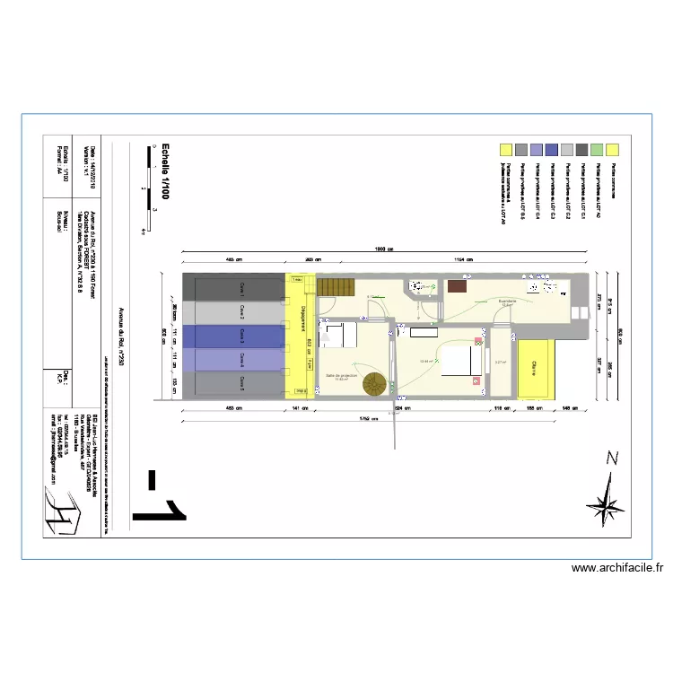 Am&eacute;nagement cave j&eacute;flo electricit&eacute;. Plan de 