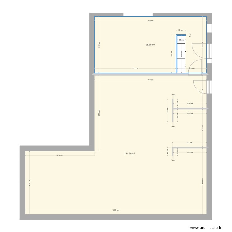 Projet extention maison Christiaens  Martin 2 . Plan de 0 pièce et 0 m2