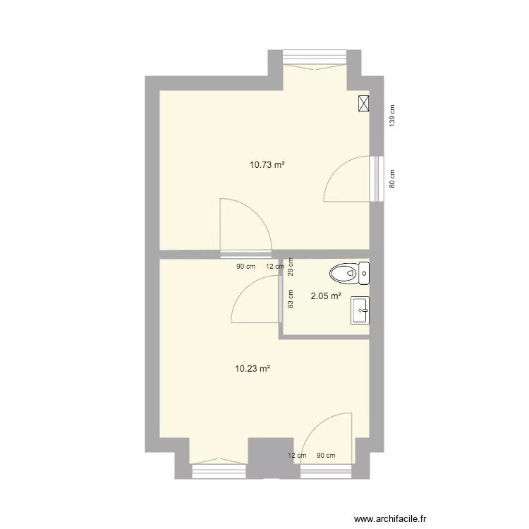 appartement champagne sur oise 4. Plan de 