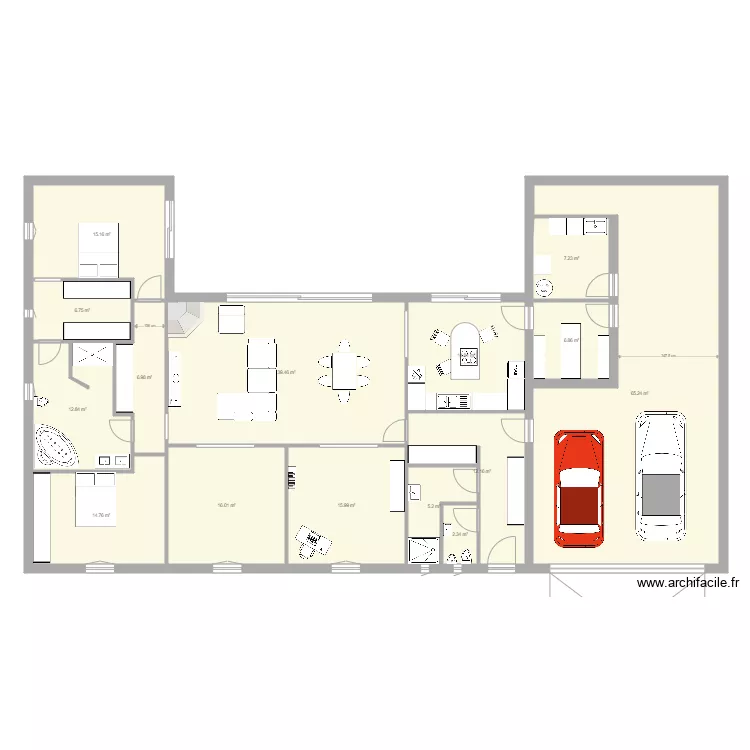 full house 9 large. Plan de 