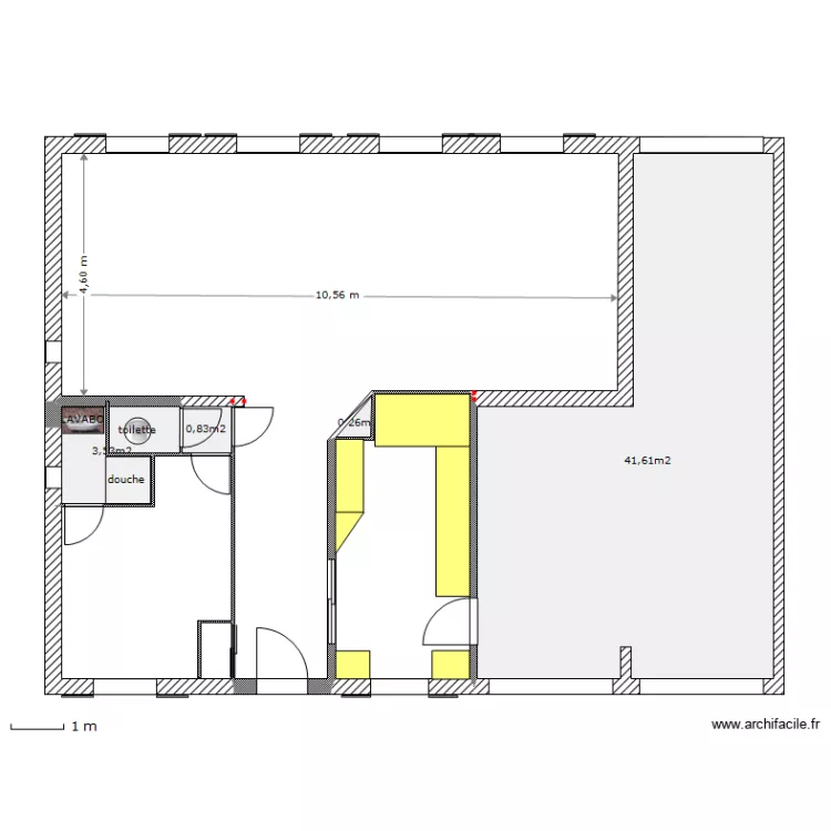 PAVILLON RDC 002. Plan de 