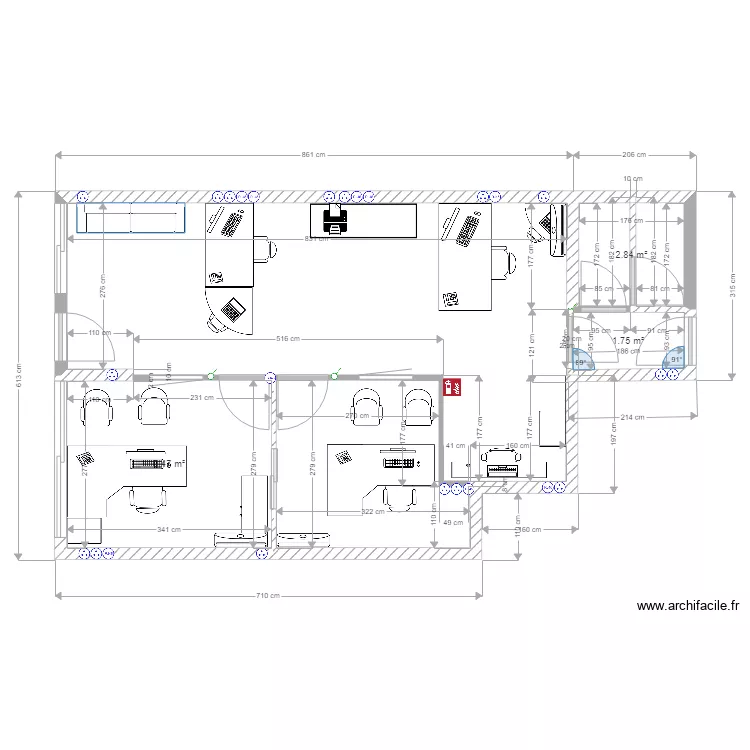 bureau dt pierre. Plan de 