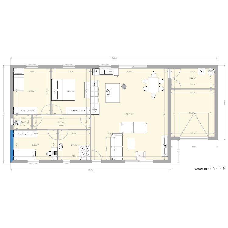 habitat. Plan de 0 pièce et 0 m2