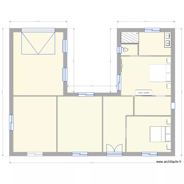 Maison Charente U 2. Plan de 