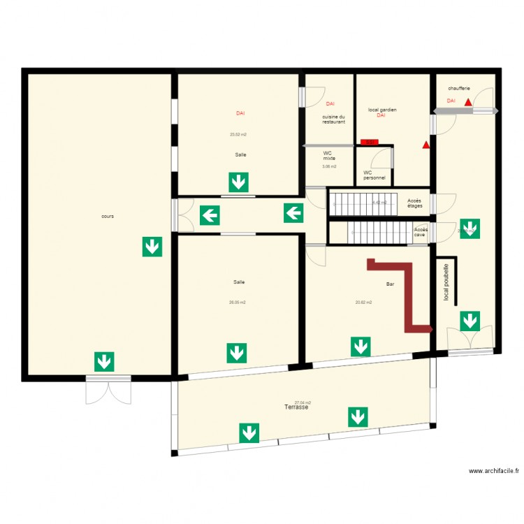 PLAN DU RDC IND 1. Plan de 0 pièce et 0 m2