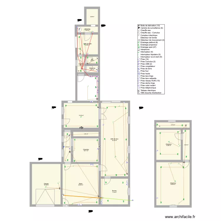 ma maison. Plan de 