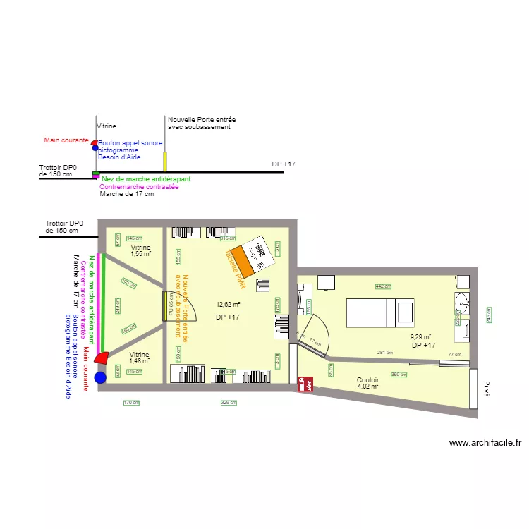 CHRYSALIDE BEAUTE APRES TRAVAUX. Plan de CHRYSALIDE BEAUTE APRES TRAVAUX. Plan de