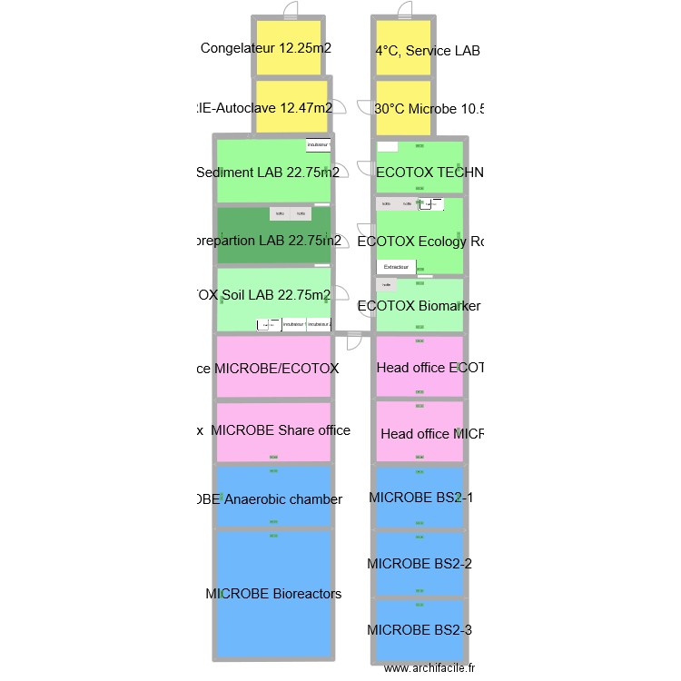 Labo Ecotox. Plan de 0 pièce et 0 m2