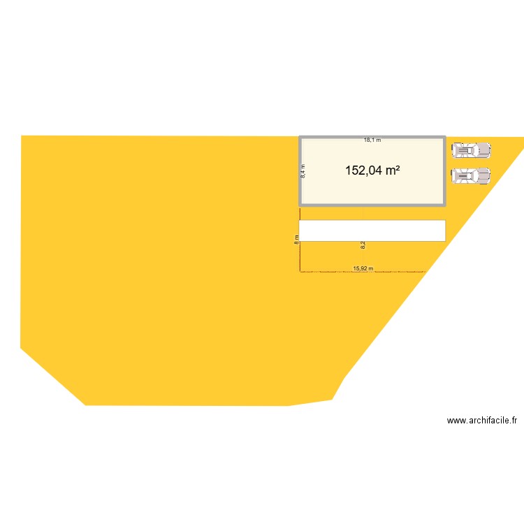 Atelier Roche 2. Plan de 1 pièce et 152 m2
