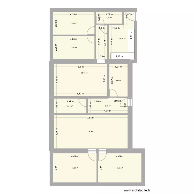 nouveau. Plan de 11 Pièces et 127 m² nouveau. Plan de 11 Pièces et 127 m²