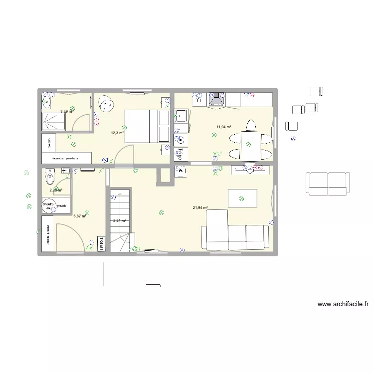 SOULT. Plan de 7 et 61 m² SOULT. Plan de 7 et 61 m²