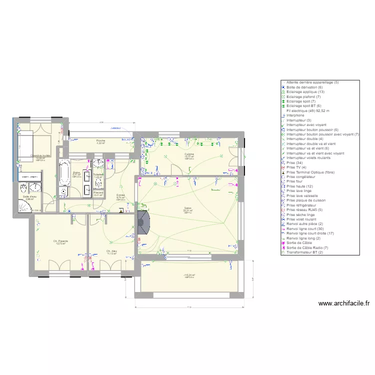 Villa Iris RDC v1. Plan de 