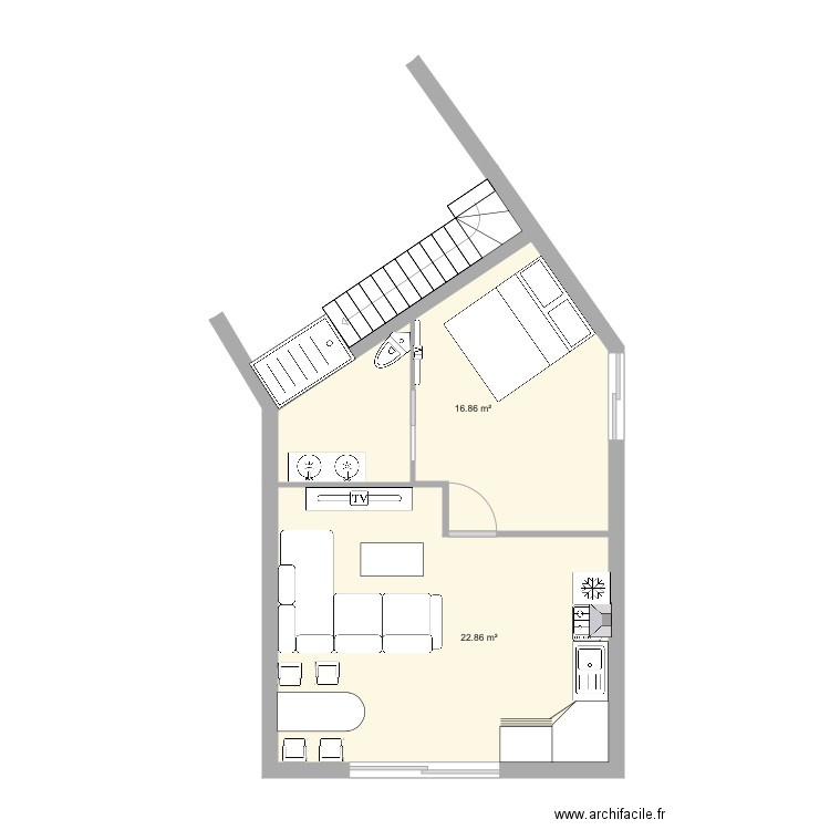 APPART AXEL. Plan de 0 pièce et 0 m2