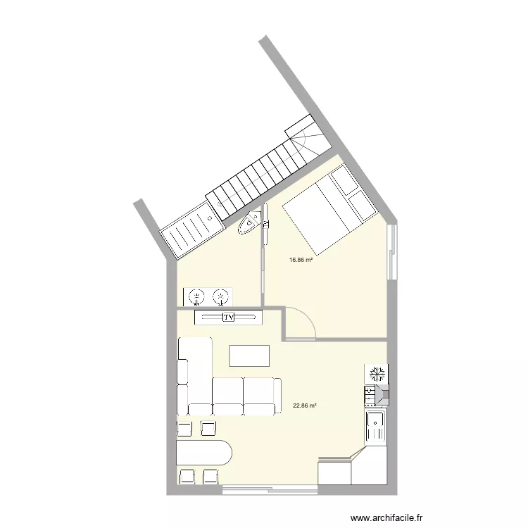 APPART AXEL. Plan de 