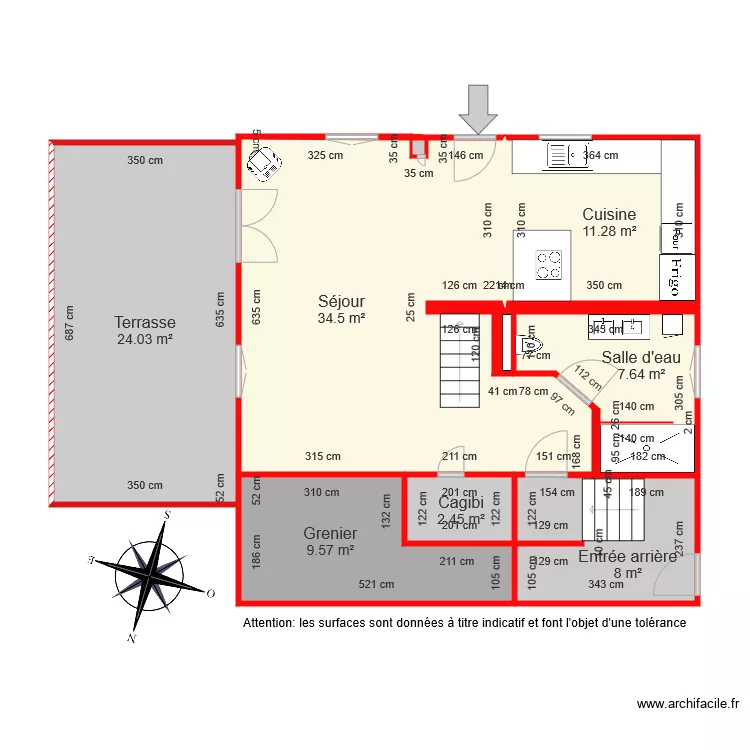 BI 5696 cot&eacute;. Plan de 