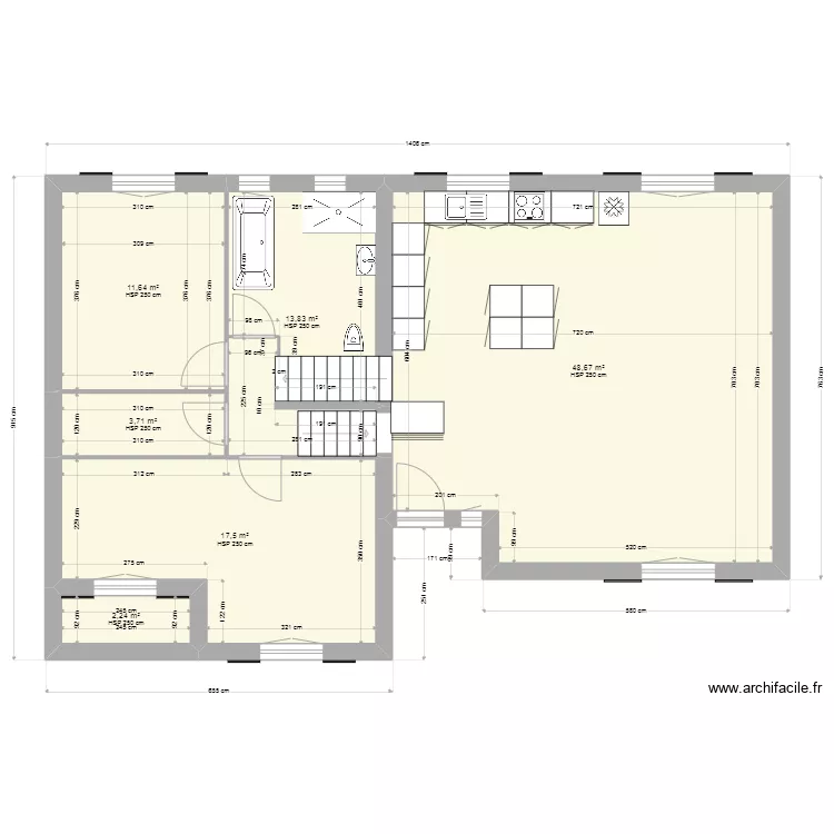 maussane 1 rdc. Plan de 
