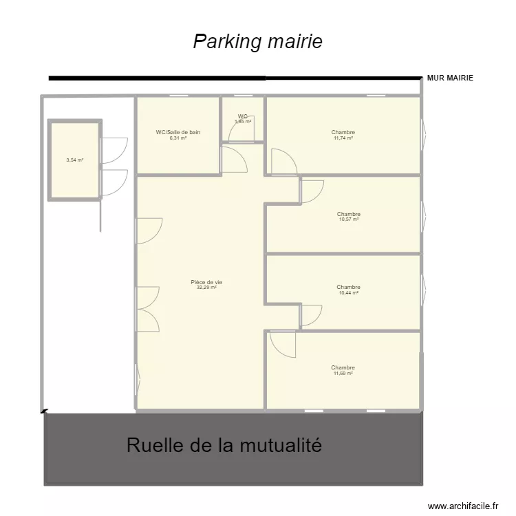 maison familiale apres travaux 2 (sans toiture). Plan de 