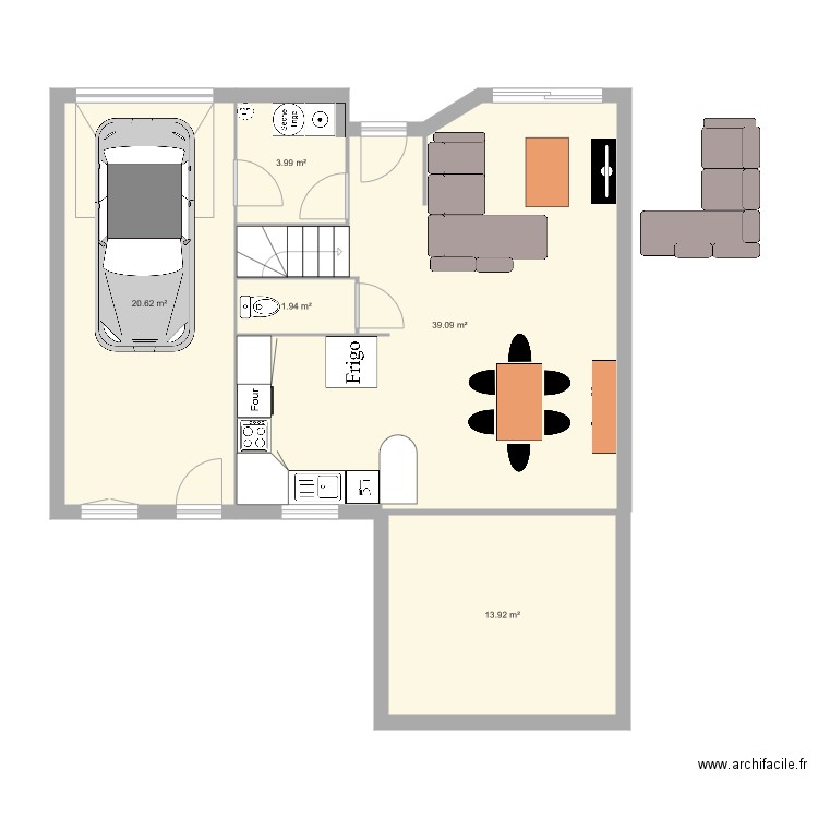 plan du rdc. Plan de 0 pièce et 0 m2