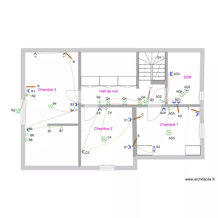 A.Y. Etage. Plan de A.Y. Etage. Plan de