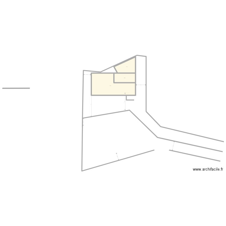 Masse Bisca Maison B. Plan de 3 pièces et 185 m2