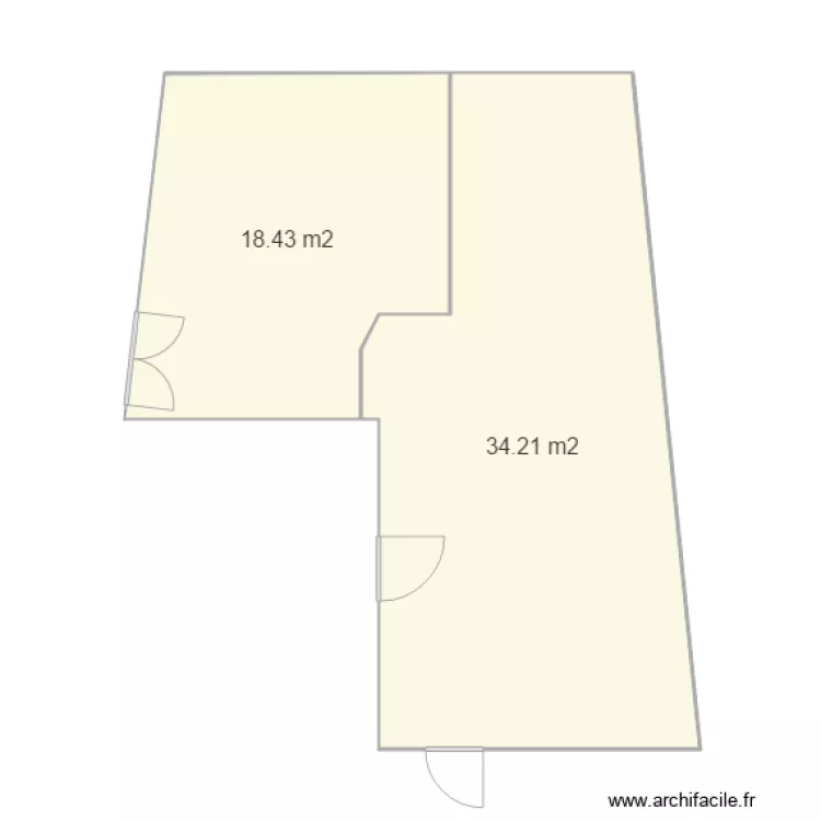 Fournil Orcival. Plan de 