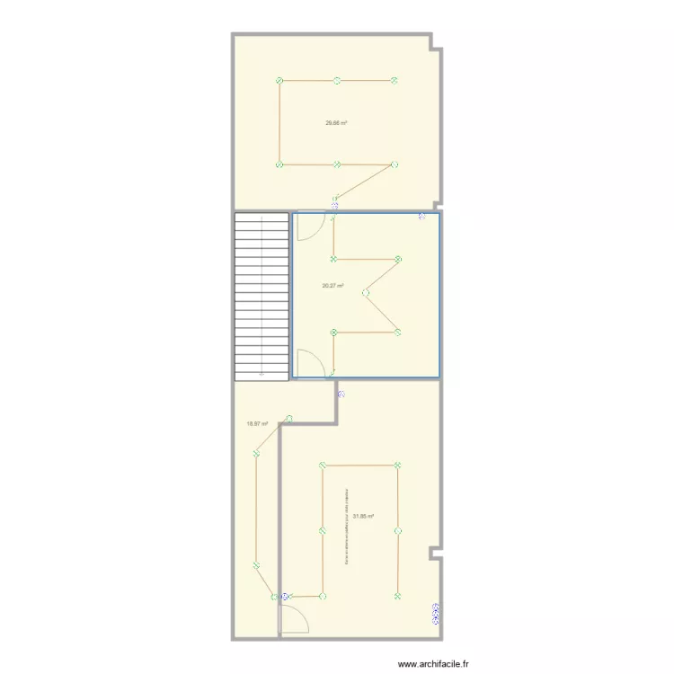 Elecricit&eacute; AFTRAL Courlaoux . Plan de 