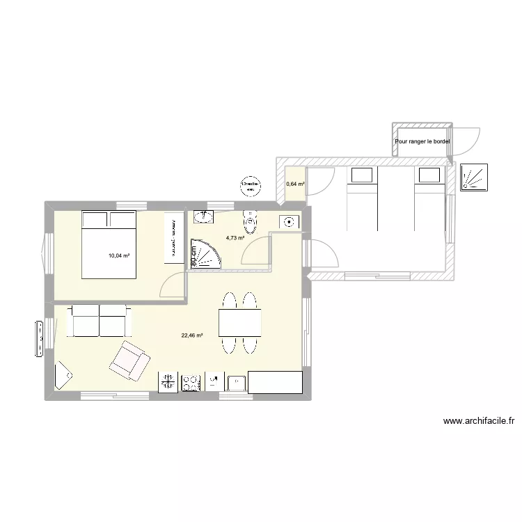Extension petite maison. Plan de Extension petite maison. Plan de