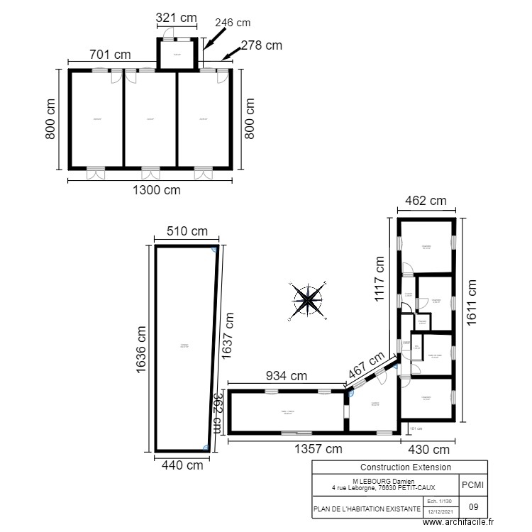 Plan de la maison sans projet. Plan de 0 pièce et 0 m2