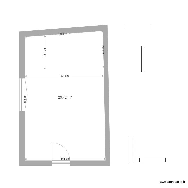 Chambres erwan 2021 parquet. Plan de 