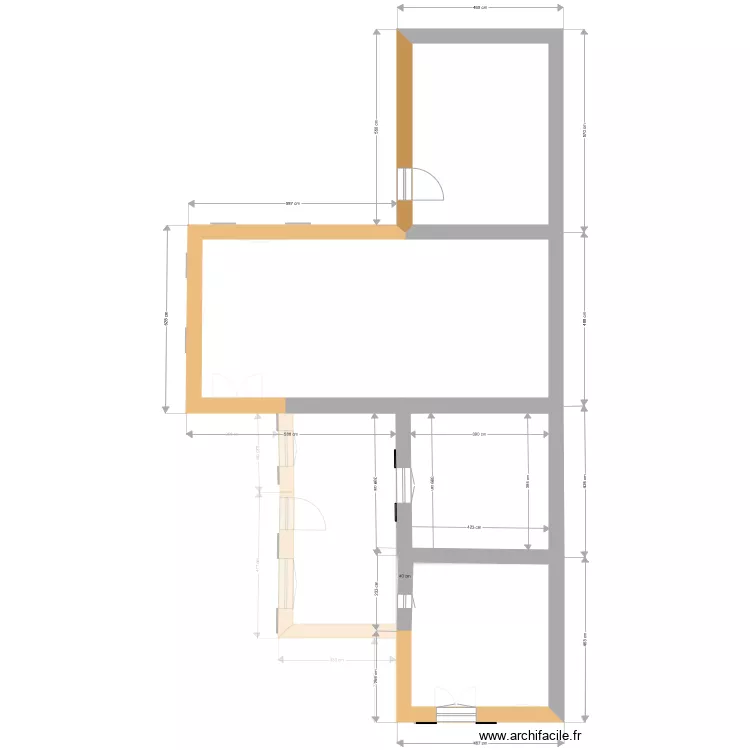 plan de masse face ouest. Plan de 