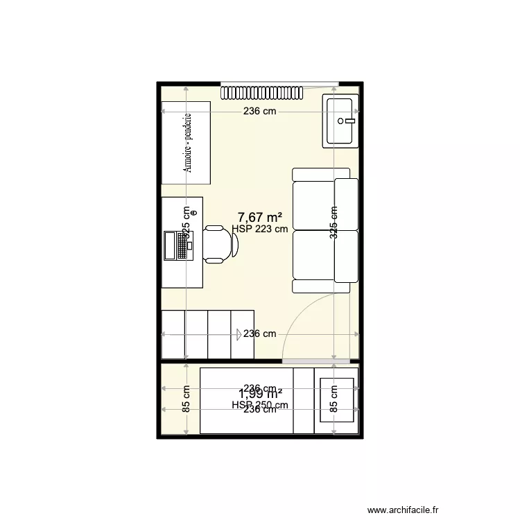 Chambre Martin. Plan de Chambre Martin. Plan de