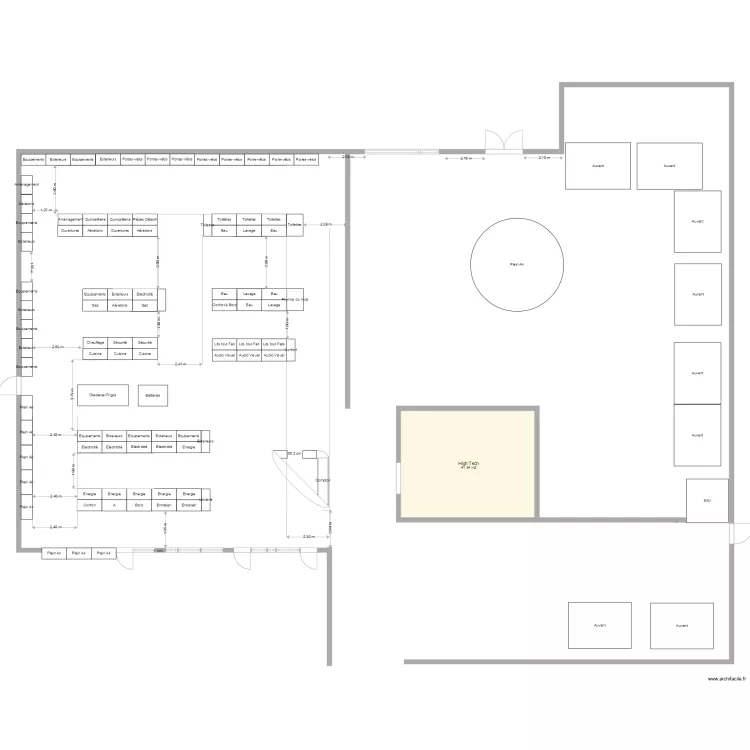 Plan de masse Francastel. Plan de 