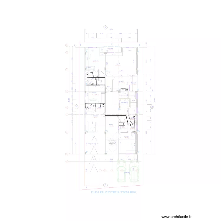 Evacuation eau vanne eau us&eacute;e. Plan de 0 pièce et 0 m2