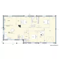 plan maison m&eacute;nili&egrave;re mur rdc
