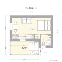 Studio plan des pièces