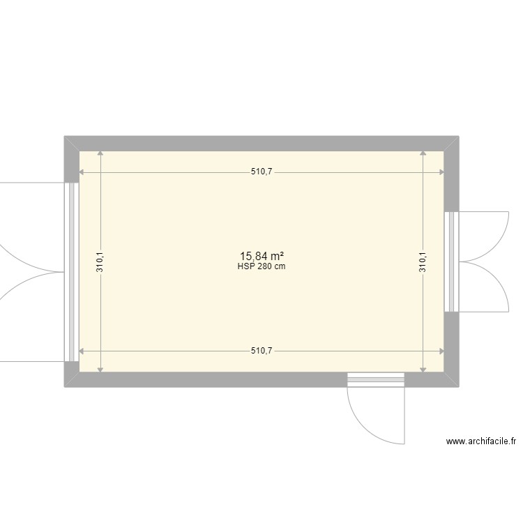 Garage Simple . Plan de 0 pièce et 0 m2